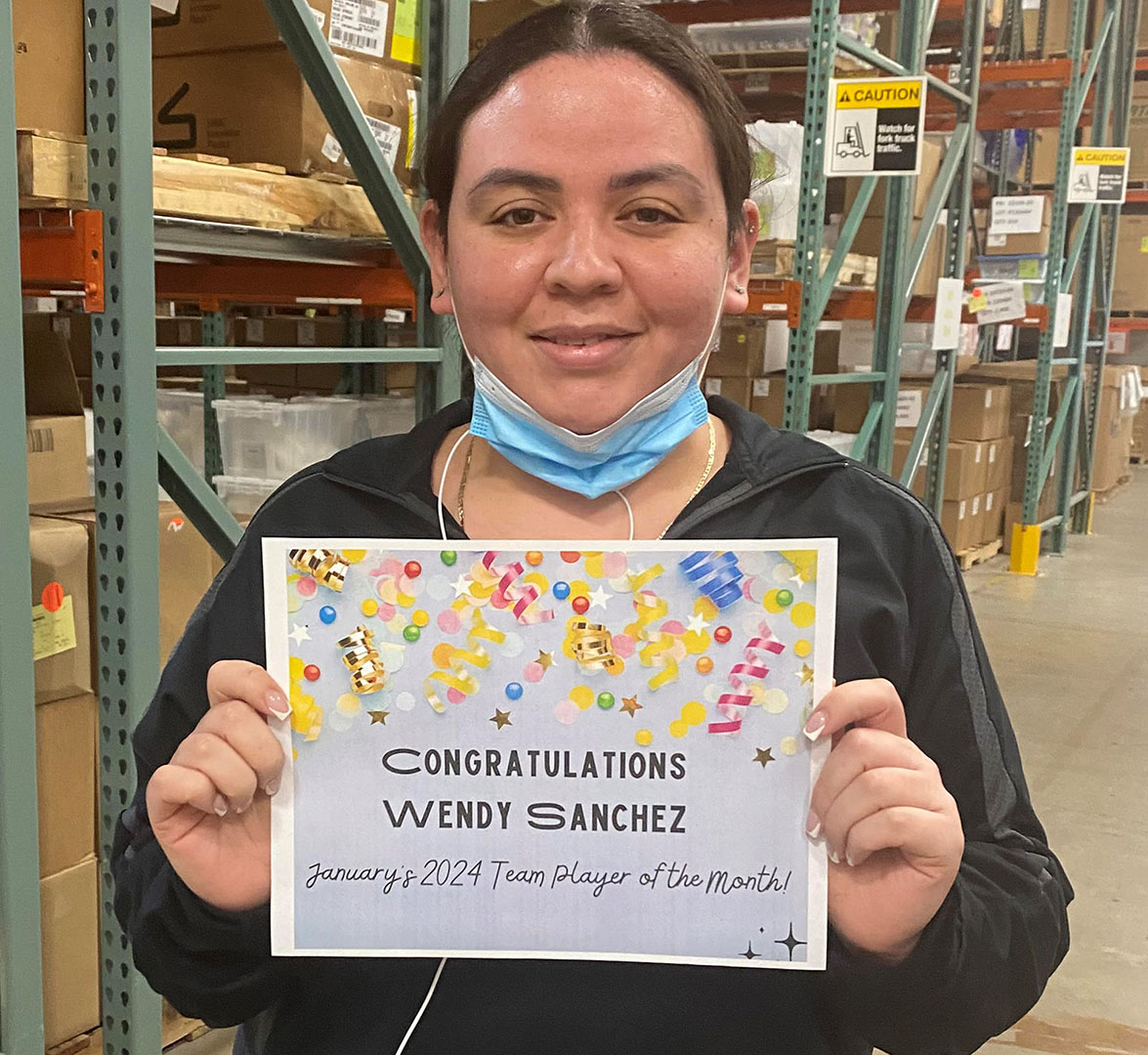 January's Team Player of the Month! Custom Mold & Design